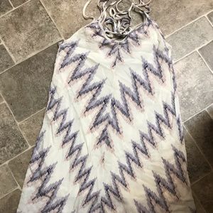 Spaghetti strap aztec/chevron design dress